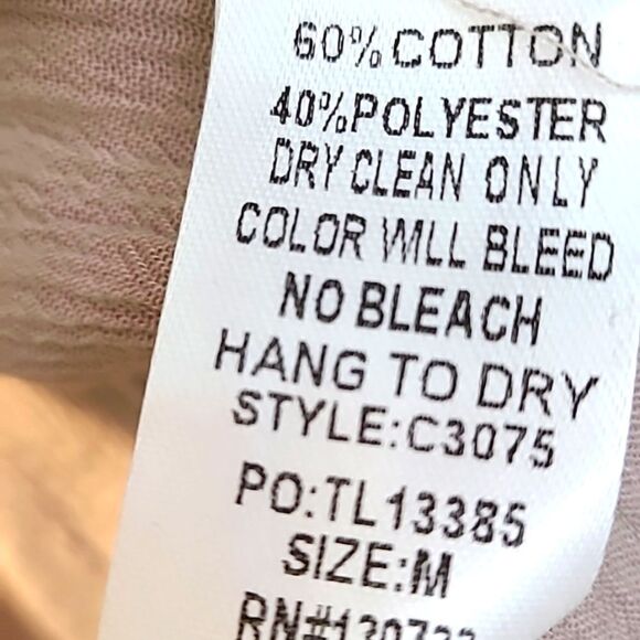 Umgee Bohemian Tan Top, Dark Green & Orange Trim & Tassels, Size Medium, NWOT - Picture 10 of 10